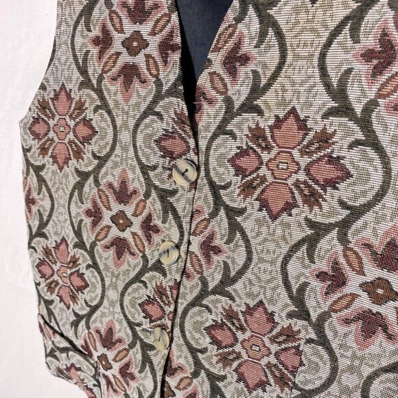Vintage Dalia Tapestry Vest M - Picture 9 of 11